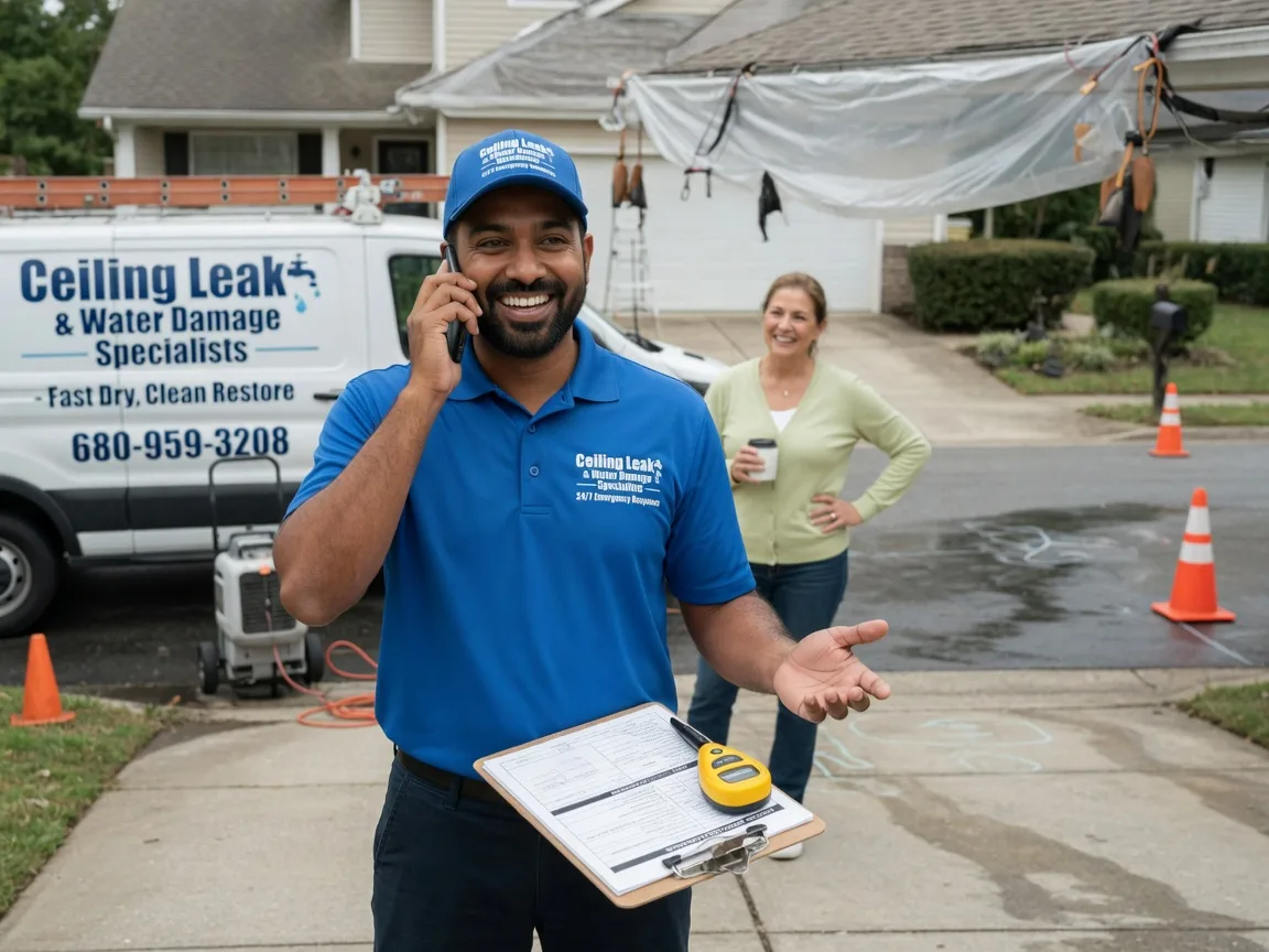 Ceiling Leak Cleanup Mead, NE FAQs